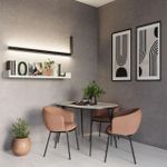 7023/52WL HIGHTECH ODL25 245 Настенный светильник поворотный на 180° вверх/вниз черный/акрил/металл IP20 LED 52W 3000K 220-240V DELTA