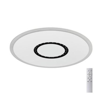 7663/34L MITRA LED SN Светильник пластик/белый LED 34Вт 3000-4000-6000K D475 IP20 пульт ДУ COSMO