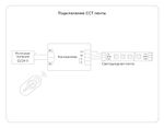 Светодиодная лента с регулировкой температуры света GS4101 5050 60Led/ 14W m/ 24V IP20 CCT 3000-6500K/ 5000*10*1.87mm/ кратность резки 25mm (3 конт.)