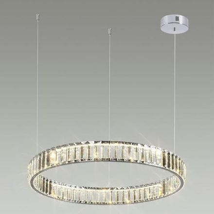 4930/36L L-VISION ODL24 609 хром/прозрачный металл/хрусталь Люстра LED 36W 4000K 4280Лм VEKIA