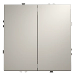 VLS020103 Выключатель встраиваемый VOLTUM S70 двухклавишный 10А, (кашемир). (ТМ Maytoni)