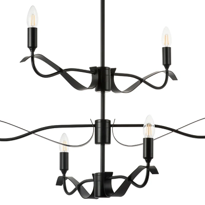 733267 Люстра RAGNO 6х40W E14 ЧЕРНЫЙ МАТОВЫЙ Lightstar