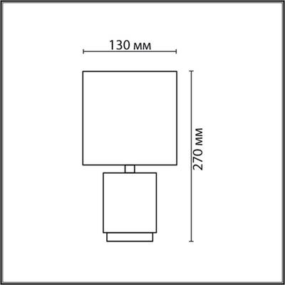 8178/1T COUNTY LN25 000 белый, керамика/текстиль Настольная лампа E14 1*40W 220V KAISA