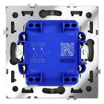 VLS020608 Выключатель с самовозвратом встраиваемый VOLTUM S70 двухклавишный 10А, (черный матовый). (ТМ Maytoni)