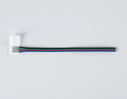 Соединитель гибкий односторонний для светодиодной ленты 5050 12/24V (4 конт.) 150 мм GS7251 (5шт)