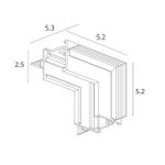 Коннектор угловой для встраимового шинопровода Arte Lamp OPTIMA-ACCESSORIES A731733