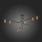 SL1206.402.09 Светильник потолочный ST-Luce Черный/Латунь GU10 9*7W