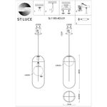 SL1189.403.01 Подвес ST-Luce Черный/Опал E27 1*60W