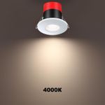 358639 SPOT NT21 273 белый Светильник встраиваемый светодиодный диммируемый, смена цв. температуры IP65 LED 3000К\4000К\5000К 8W 220V REGEN