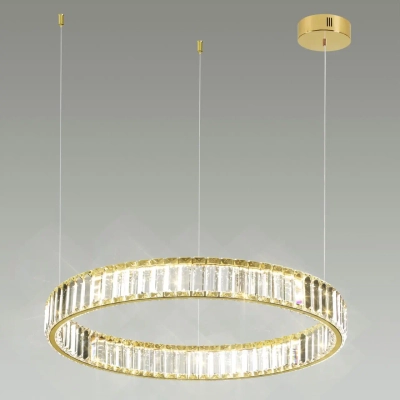 5015/36L L-VISION ODL23 587 золотой/прозрачный металл/хрусталь Люстра LED 36W 4000K 3600Лм VEKIA