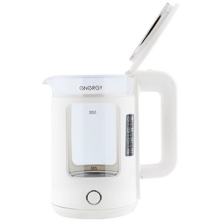 Чайник ENERGY E-256 (1.5л) стекло, белый