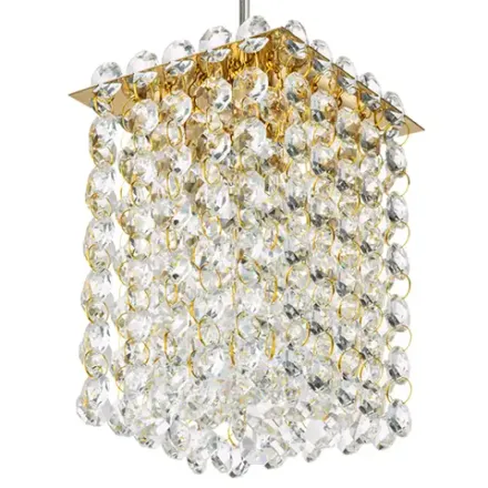 795412 Подвес CRISTALLO 1х40W G9 ЗОЛОТО Lightstar