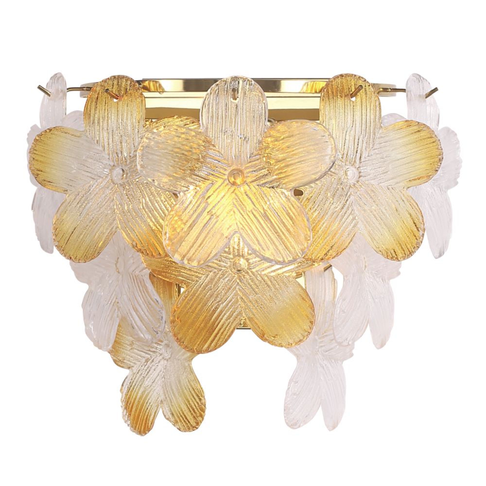 SL6240.201.02 Светильник настенный ST-Luce золотистый/Прозрачный, янтарный E14 2*60W