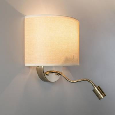 Citilux Декарт CL704306 Бра с бежевым абажуром и диммером