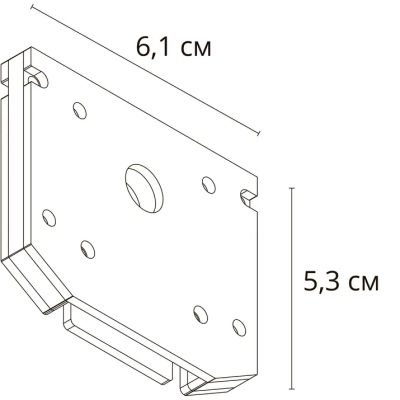 Заглушка для магнитного шинопровода Arte Lamp LINEA-ACCESSORIES A484233E
