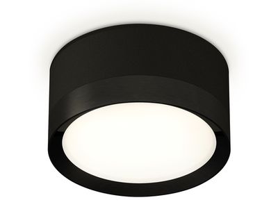 Комплект накладного светильника XS8102002 SBK/PBK черный песок/черный полированный GX53 (C8102, N8113)