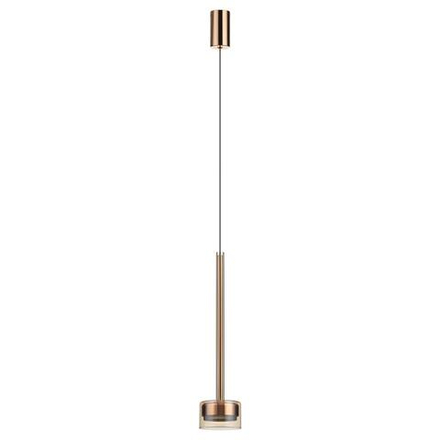 7152/10L HIGHTECH ODL26 347 светильник медь/янтарное стекло/металл IP20 LED 10W 3000K 220V LASLO