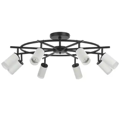 LR7183680 Люстра RULLO 8х50W GU10 ЧЕРНЫЙ/БЕЛЫЙ (571718+214436-8+202430-8)