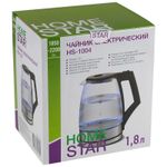 Чайник HomeStar HS-1004 (1,8 л), стекло, пластик, черный
