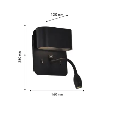 Бра Parret 4476-2W, LED*4W + LED*1.5W, 220LM, 4000K. ТМ F-Promo