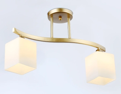 Светильник подвесной TR303119/2 CGD/FR золото/белый матовый E27/2 max 40W 500*120*300