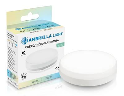 Лампа светодиодная 530904 LED GX53 9W IC 4000K 175-265V