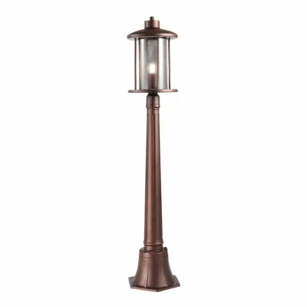 SL080.415.01 Светильник уличный наземный ST-Luce Темный кофе/Прозрачный, Темный кофе E27 1*60W