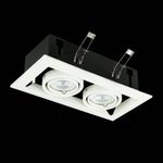 ST250.558.02 Св-к встр. Черный, Белый GU10 2*50W  IP20 L245xW126xH70 220V Без ламп
