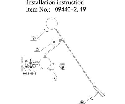 09440-2,19(3000K) Настеный светильник Некси черный w91*38 Led 6W (3000K)