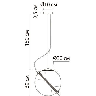 Подвесной светильник Arte Lamp HOLLY A3230SP-1PB, 1хLED