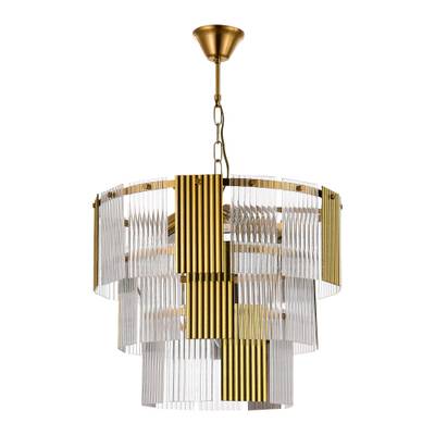 SLE1123-303-07 Люстра подвесная Латунь/Золотистый, Прозрачный E14 7*40W