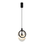 5422/17L HIGHTECH ODL_EX25 083 черный/металл/алебастр Подвес LED 17W 3000K 986Лм MERCURY