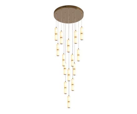 07528-15A,36 Люстра каскадная Бейла латунь d50 h500 Led 180W (3000K)