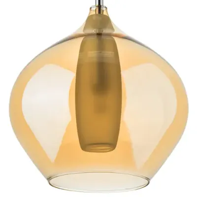 803543 Бра PENTOLA 1х25W G9 ХРОМ/ЯНТАРЬ Lightstar