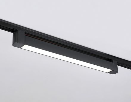 Светильник светодиодный трековый однофазный GL6739 BK черный IP20 30W 4200K 458*35*57