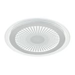 7739/80L MITRA LED SN Светильник металл/акрил/белый/серебряный/прозрачный LED 80Вт 3000-6000К D480 IP20 пульт ДУ PROMISE