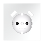 VLS000902 Накладка для розетки с заземлением и защитными шторками, с USB A+A, S70 (белый матовый). (ТМ Maytoni)
