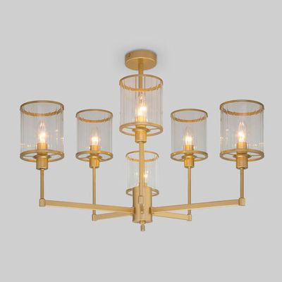 Умная потолочная люстра 60144/6 золото