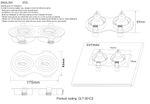 Светильник встраиваемый Crystal Lux CLT 001C2 WH 1400/145