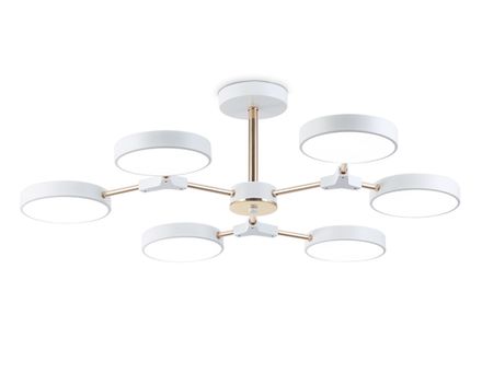Светильник светодиодный подвесной FL516333/6 WH/FGD белый/золото 108W 3000-6000K D780*210 (без ПДУ)