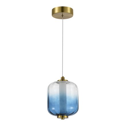 SL1193.323.01 Подвес ST-Luce Латунь/Голубой LED 1*11W 3000K