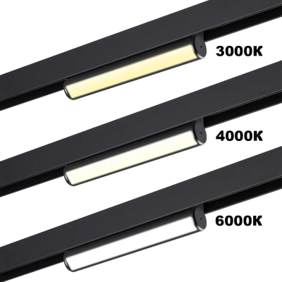 359952 PORT NT25 214 черный Трековый светильник с переключ. цв. темпер. IP20 LED 3000К\4000К\6000К 18W 90-240V VECTOR