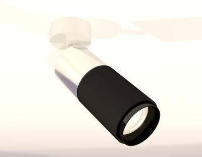 Комплект поворотного светильника XM6313017 SBK/PSL/PBK белый песок/серебро полированное/черный полированный MR16 GU5.3 (A2202, C6305, A2061, C6313, N6121)