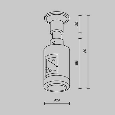 Крепление настенное Wall одинарное Flarity черный, TRA155CW-S1-B. TM Maytoni