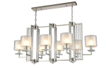 Люстра Crystal Lux NICOLAS SP8 L1000 NICKEL/WHITE 3400/308L