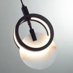 5422/17L HIGHTECH ODL_EX25 105 черный/металл/алебастр Подвес LED 17W 3000K 986Лм MERCURY