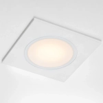 012816 Рамка (светильник) PVC д/LED-модулей 941хх и LED-ламп D50мм PIANO QUAD БЕЛЫЙ IP65
