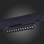 ST805.446.12 Магнитный трековый светильник Черный LED 1*12W 4000K 450Lm Ra&gt;90 36° IP20 L220xW22xH117 48VV