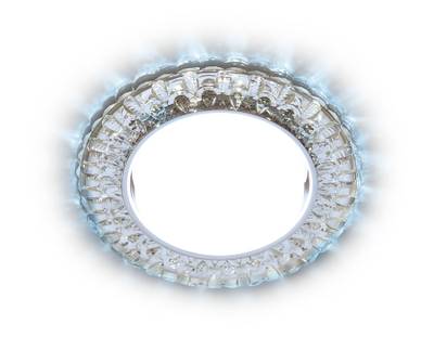 Встраиваемый точечный светильник со светодиодной лентой G315 CL/CLD хром/прозрачный GX53+3W(LED COLD)