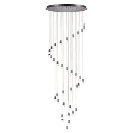 757361 Люстра CONE LED 180W 9000LM КОФЕЙНЫЙ/БЕЛЫЙ/ПРОЗРАЧНЫЙ 3000K Lightstar
